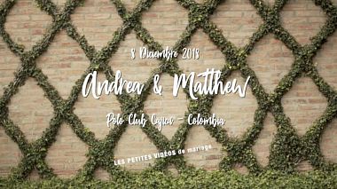 Videographer Aguilera Jose Luis from Paříž, Francie - Mariage ANDREA & MATTHEW, engagement, wedding