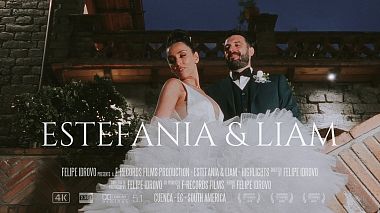 Videographer Felipe Idrovo from Cuenca, Ekvádor - Estefania & Liam - Highlights, wedding