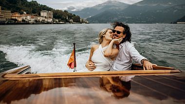 Videographer Kate Pervak from Los Angeles, Spojené státy americké - Michael|Bree. Como lake, drone-video, wedding