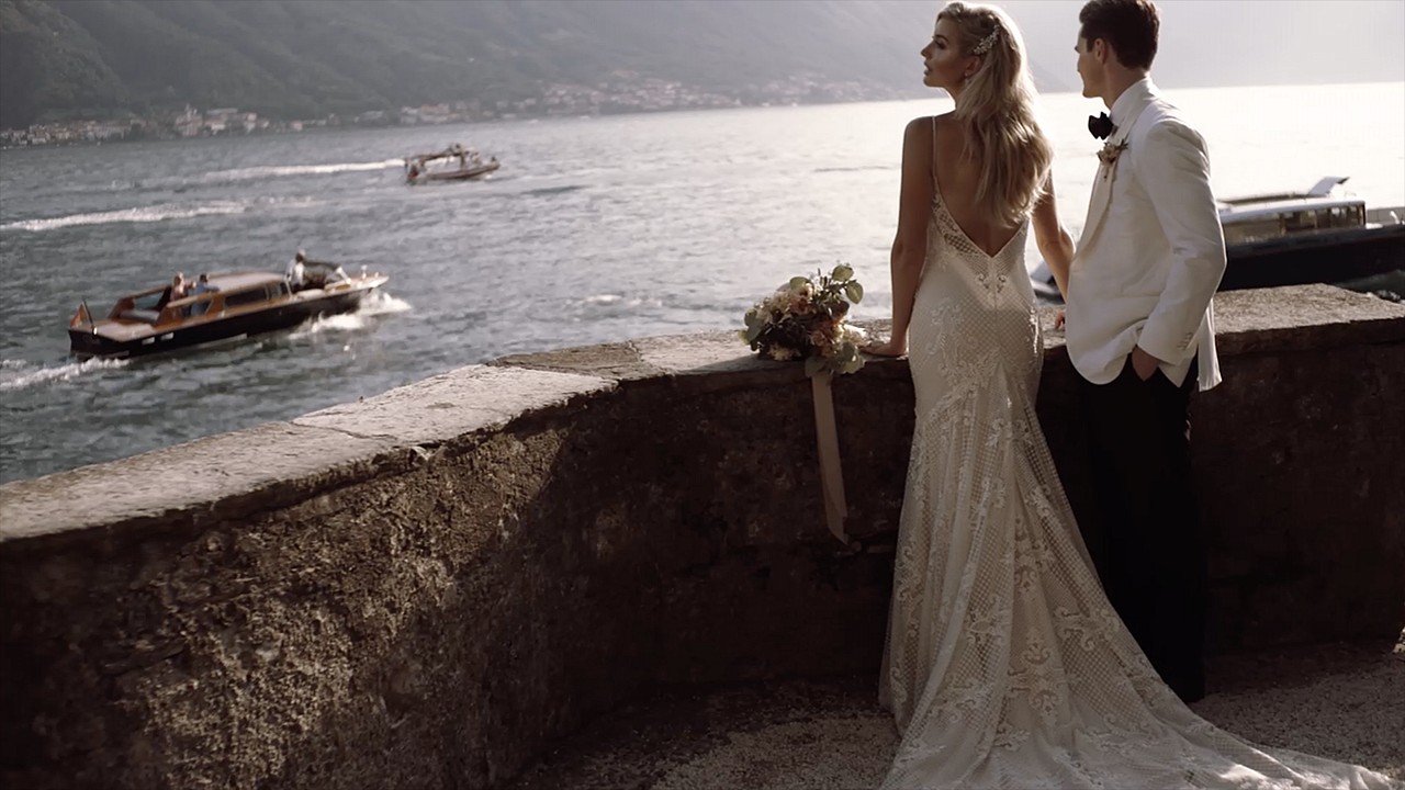 Kirk and Choice. Elopement on lake Como