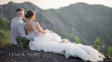 Videografo Aliaksei Tkachonak da Como, Italia - Lena & Sasha, drone-video, engagement, wedding