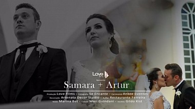 Videographer Mateus Tesser from other, Brazílie - Trailer Samara e Arthur, wedding