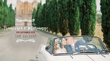 Videographer Vertigo Wedding from Florence, Italy - Francesco + Marianne. Wedding Trailer in Abbazia di San Galgano - Villa Podernovo (Siena), drone-video, wedding