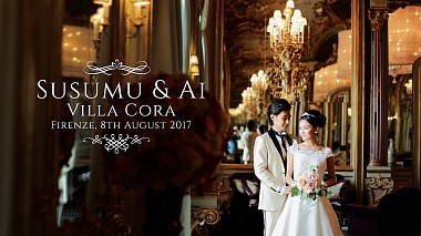 Videographer Vertigo Wedding from Florence, Italy - Susumu + Ai. Villa Cora, Florence, wedding