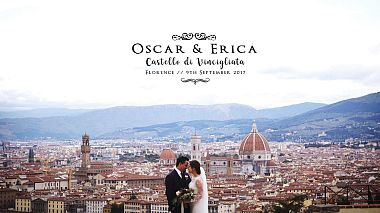 Videographer Vertigo Wedding from Florence, Italy - Oscar + Erica. Castello di Vincigliata, Florence, wedding