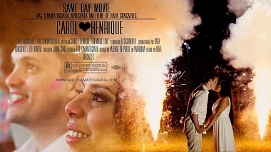 Відеограф Rafa Gonçalves, Сан-Паулу, Бразилія - SAME DAY MOVIE - Fireworks LOVE - Casamento Carol e Henrique, SDE, drone-video, wedding