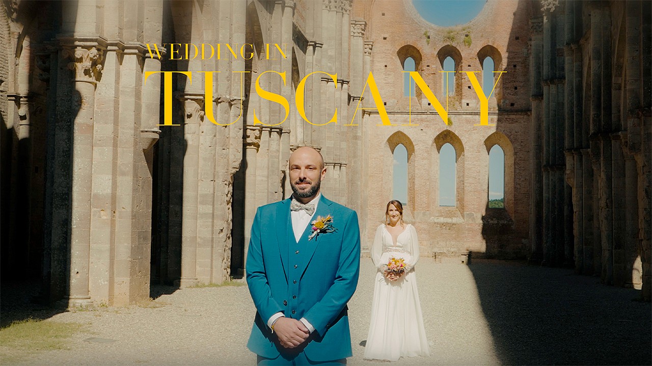 Videographer ALMA Wedding Film from Parma, Italy - Tuscany Wedding at San Galgano Abbey: A Dream Celebration, anniversary, drone-video, event, reporting, wedding
