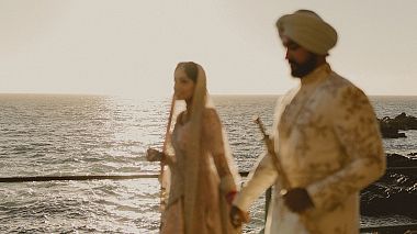 Видеограф Michael Hernandez, Санта-Крус-де-Тенерифе, Испания - Seanne and Karan Indian Wedding, аэросъёмка, свадьба