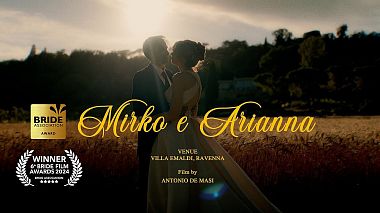 Videographer Antonio De Masi from Boloňa, Itálie - Timeless Elegance: A Romantic Italian Wedding at Villa Emaldi, Ravenna - Film Arianna e Mirko, wedding