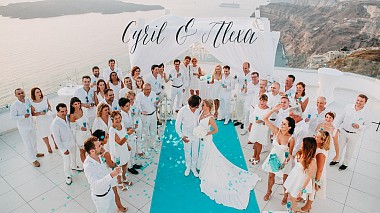 Videografo Vladimir Riabovol da Kiev, Ucraina - Cyril & Alexa Santorini Wedding, drone-video, event, musical video, wedding