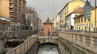 Reggio Calabria, İtalya'dan Mario Spataro kameraman - Cinemagraph Milano Navigli 4k, kulis arka plan, showreel